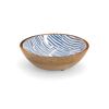 Schale Mangoholz blau 20 x 6 x 20 cm