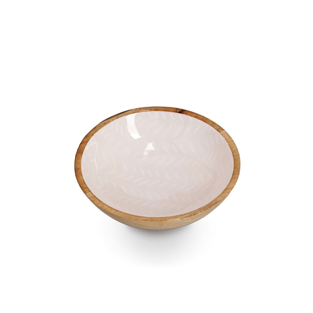 Schale Mangoholz beige 20 x 6 x 20 cm