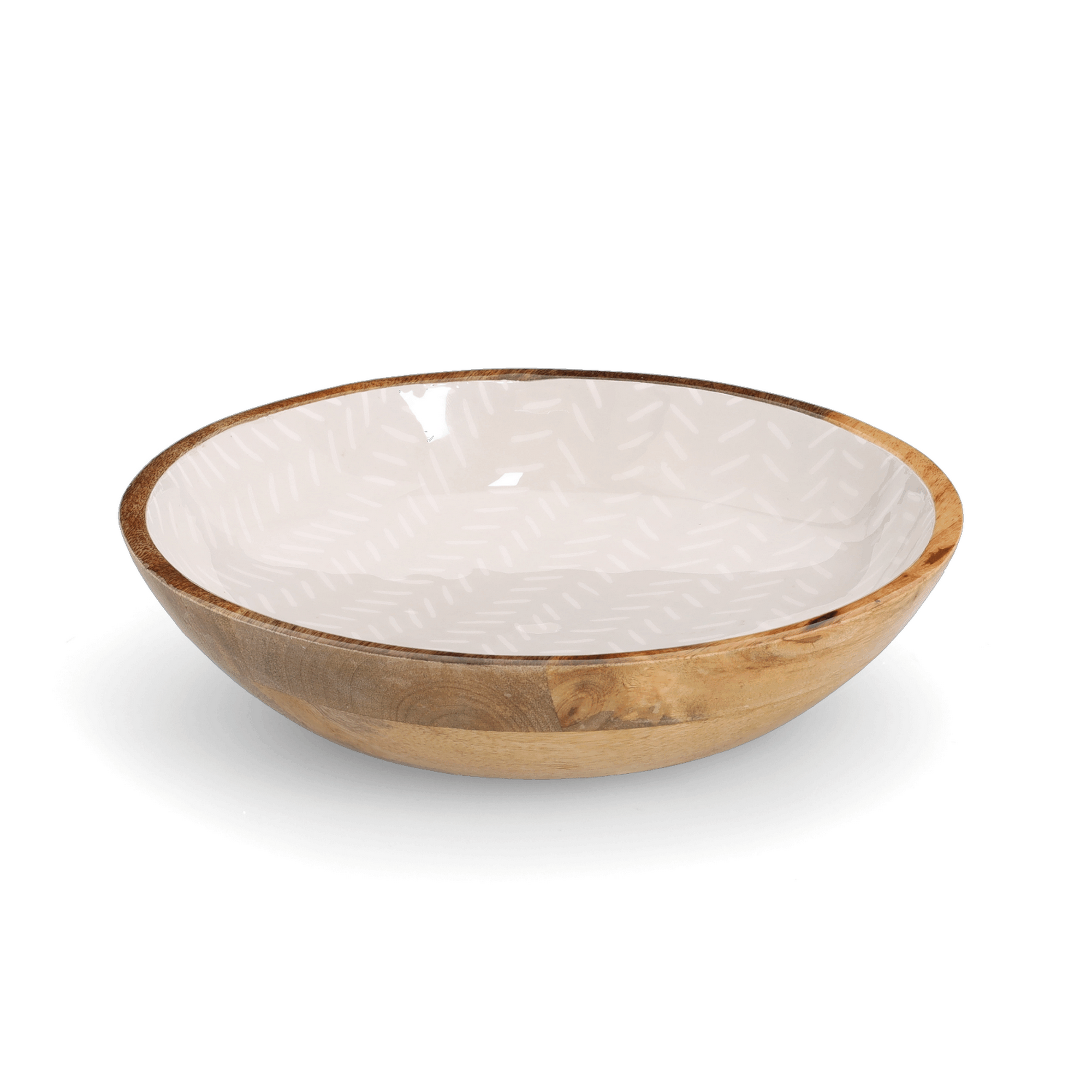 Schale Mangoholz beige 25 x 6 x 25 cm