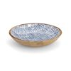 Schale Mangoholz blau 30 x 6 x 30 cm
