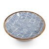 Schale Mangoholz blau 30 x 6 x 30 cm