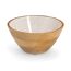 Schale Mangoholz beige 25 x 12 x 25 cm