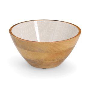 Schale Mangoholz beige 25 x 12 x 25 cm