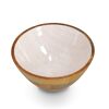 Schale Mangoholz beige 25 x 12 x 25 cm