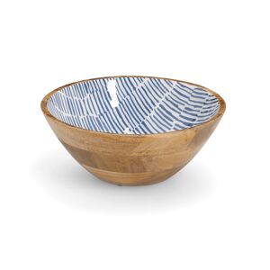 Schale Mangoholz blau 30 x 12 x 30 cm