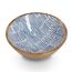 Schale Mangoholz blau 30 x 12 x 30 cm