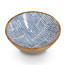 Schale Mangoholz blau 30 x 12 x 30 cm