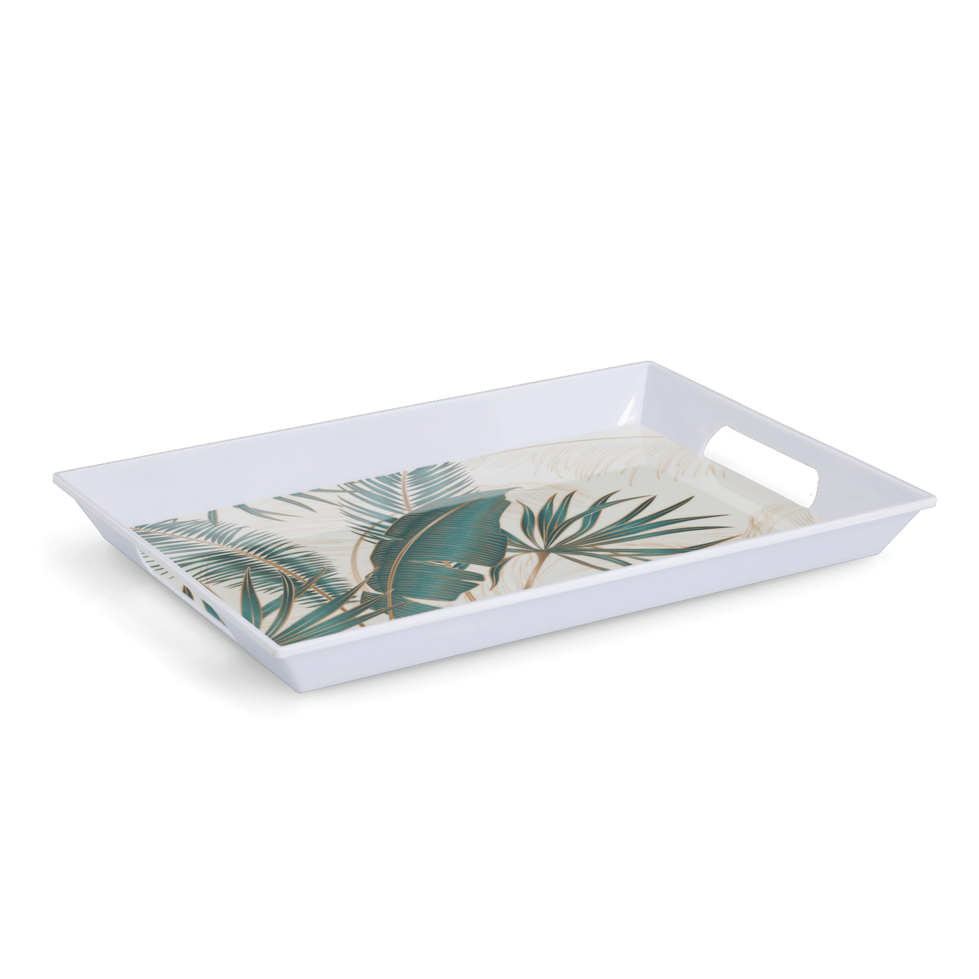 Melamintablett 'Palm leaves' 50 x 4,7 x 34,8 cm