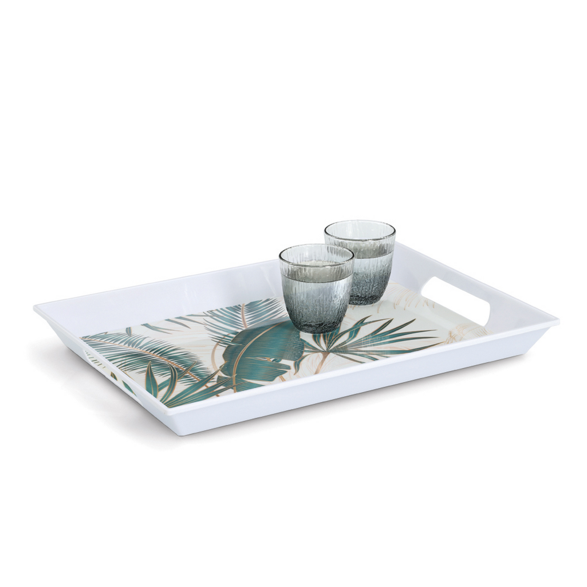 Melamintablett 'Palm leaves' 50 x 4,7 x 34,8 cm