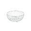 Obstkorb Metall verchromt 28,5 x 12 x 28,5 cm