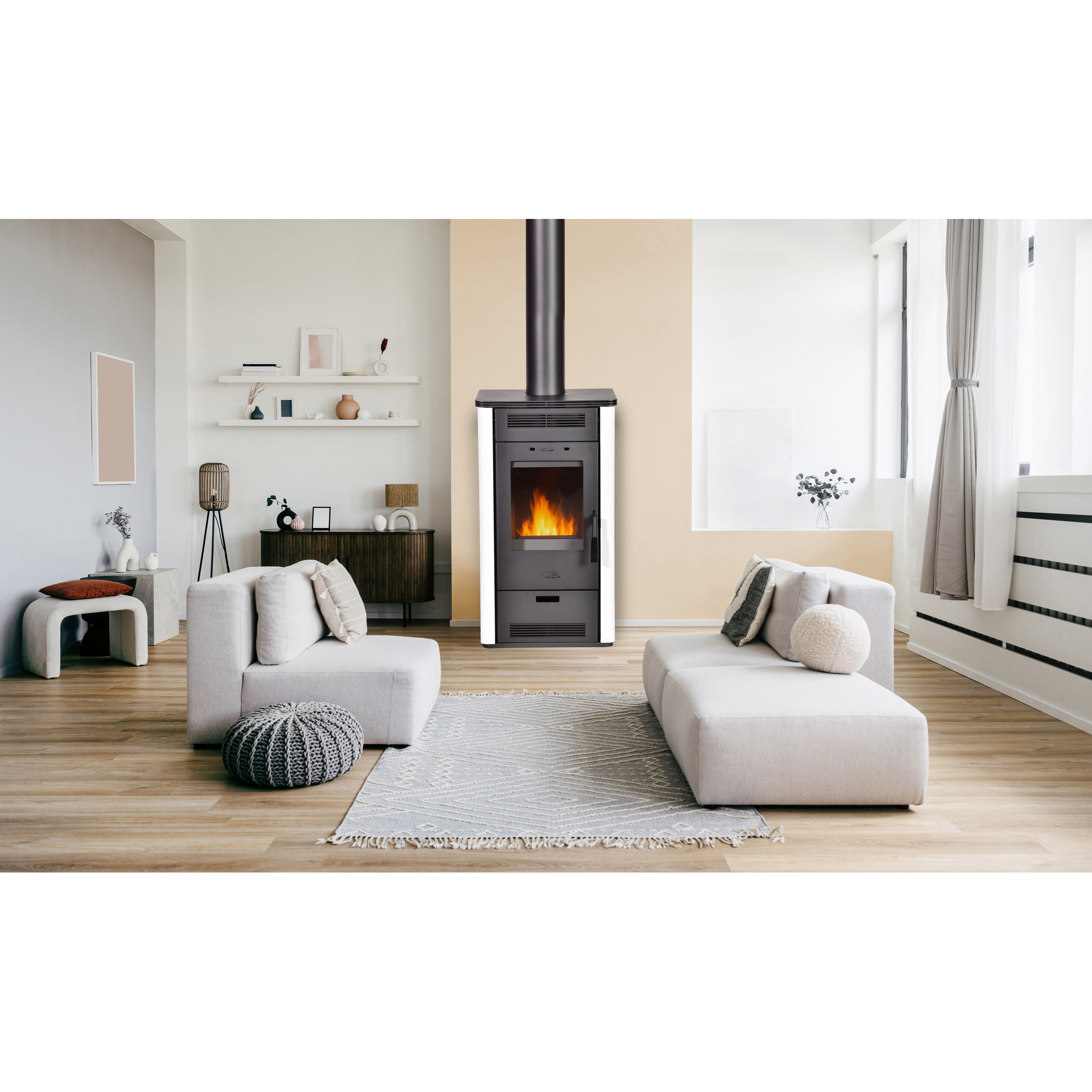 Kaminofen 'ETNA 2.0' Stahl schwarz 5,8 kW