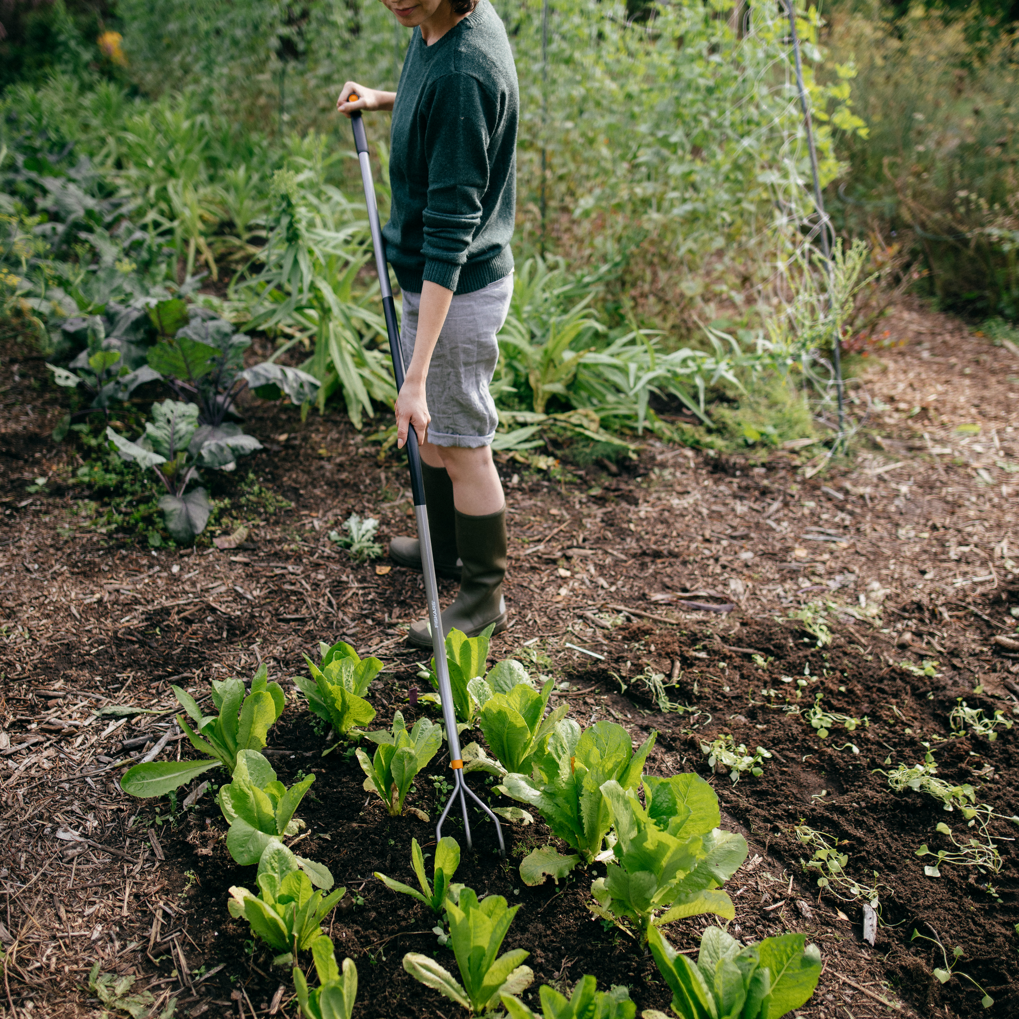 Grubber 'Ergonomic' 3 Zinken 173 cm