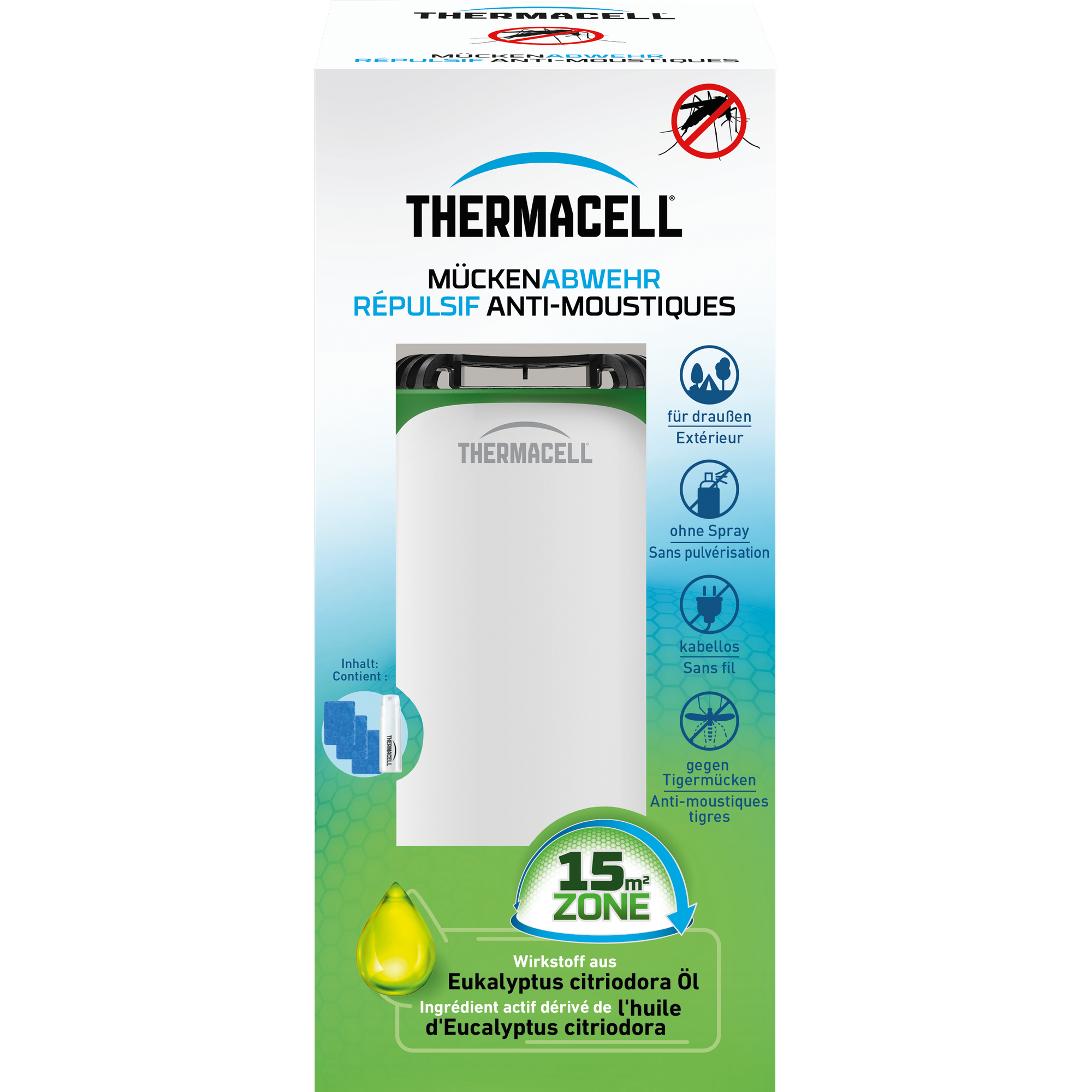 Mückenabwehr 'Protect' weiß/grün 1 Stück