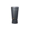 Regentonne 2in1 'Azura' graphite grey 120 l inklusive Pflanzschale und Unterstand