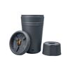 Regentonne 2in1 'Azura' graphite grey 120 l inklusive Pflanzschale und Unterstand