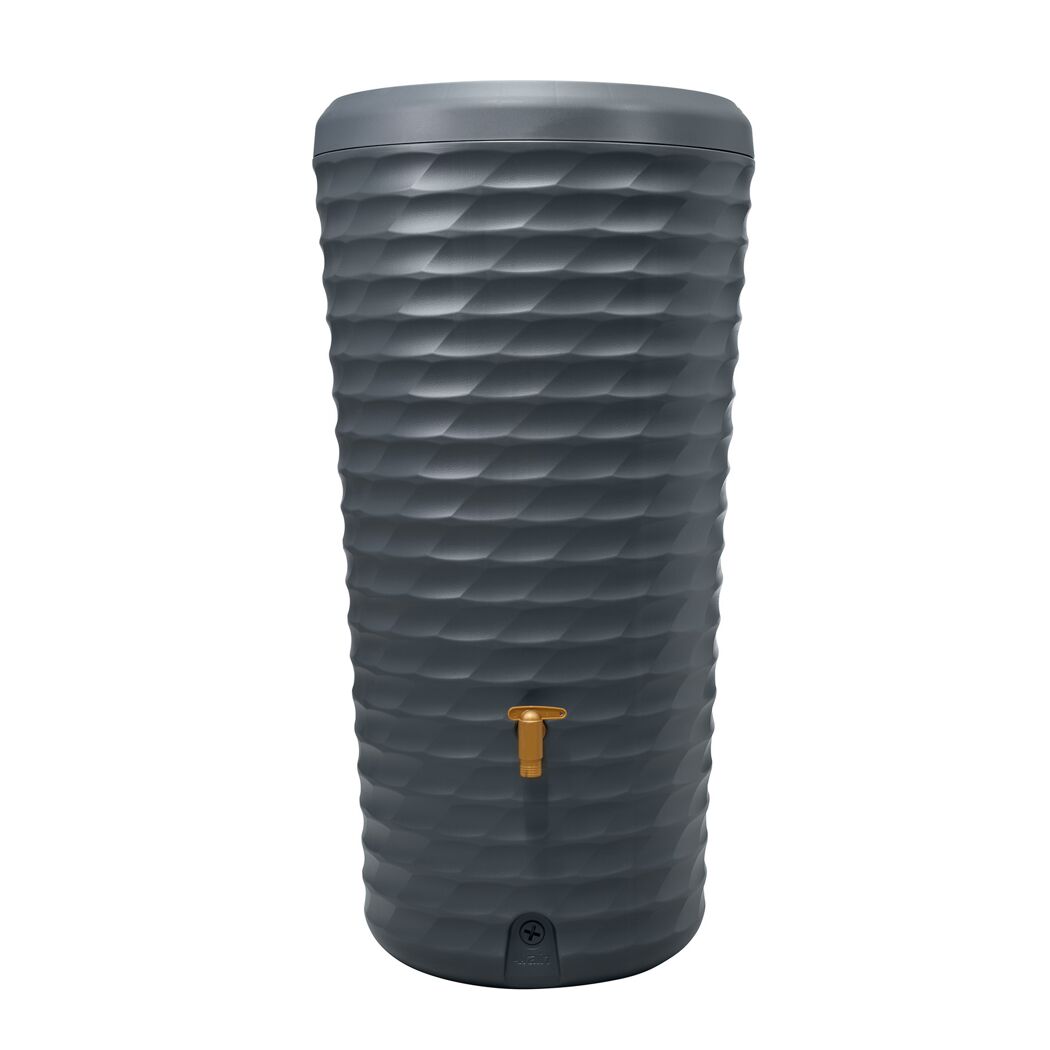 Regentonne 2in1 'Jolie' graphite grey 230 l inklusive Pflanzschale