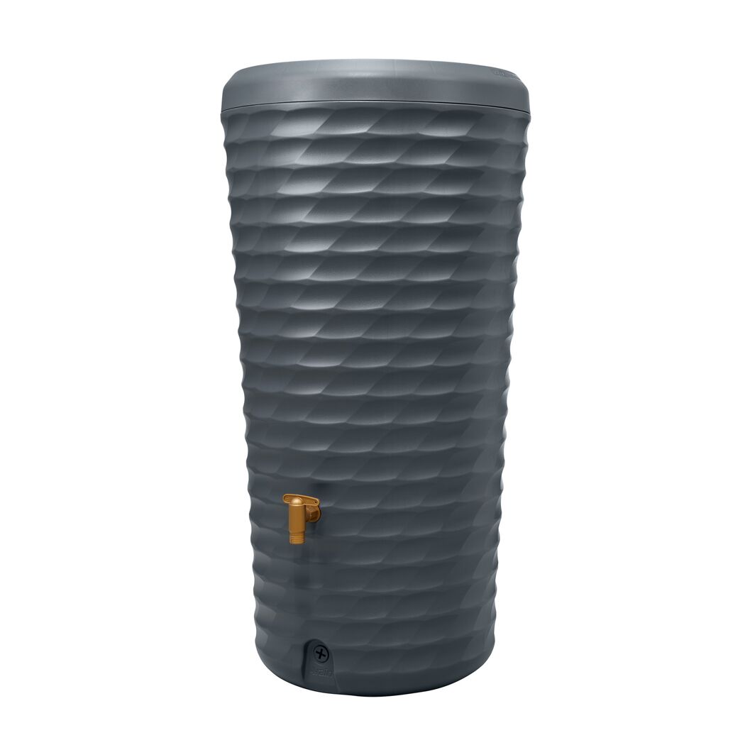 Regentonne 2in1 'Jolie' graphite grey 230 l inklusive Pflanzschale