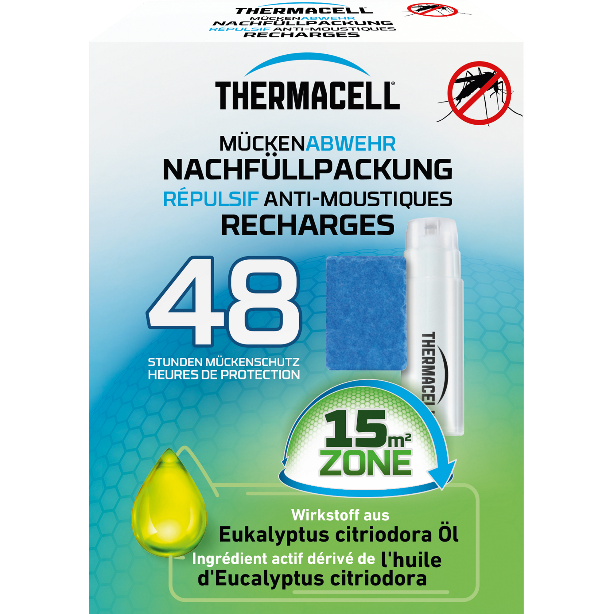 Mückenabwehr Nachfüllpackung 1 Stück 15 m² 48 Stunden