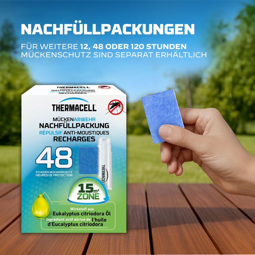 Mückenabwehr Nachfüllpackung 1 Stück 15 m² 48 Stunden