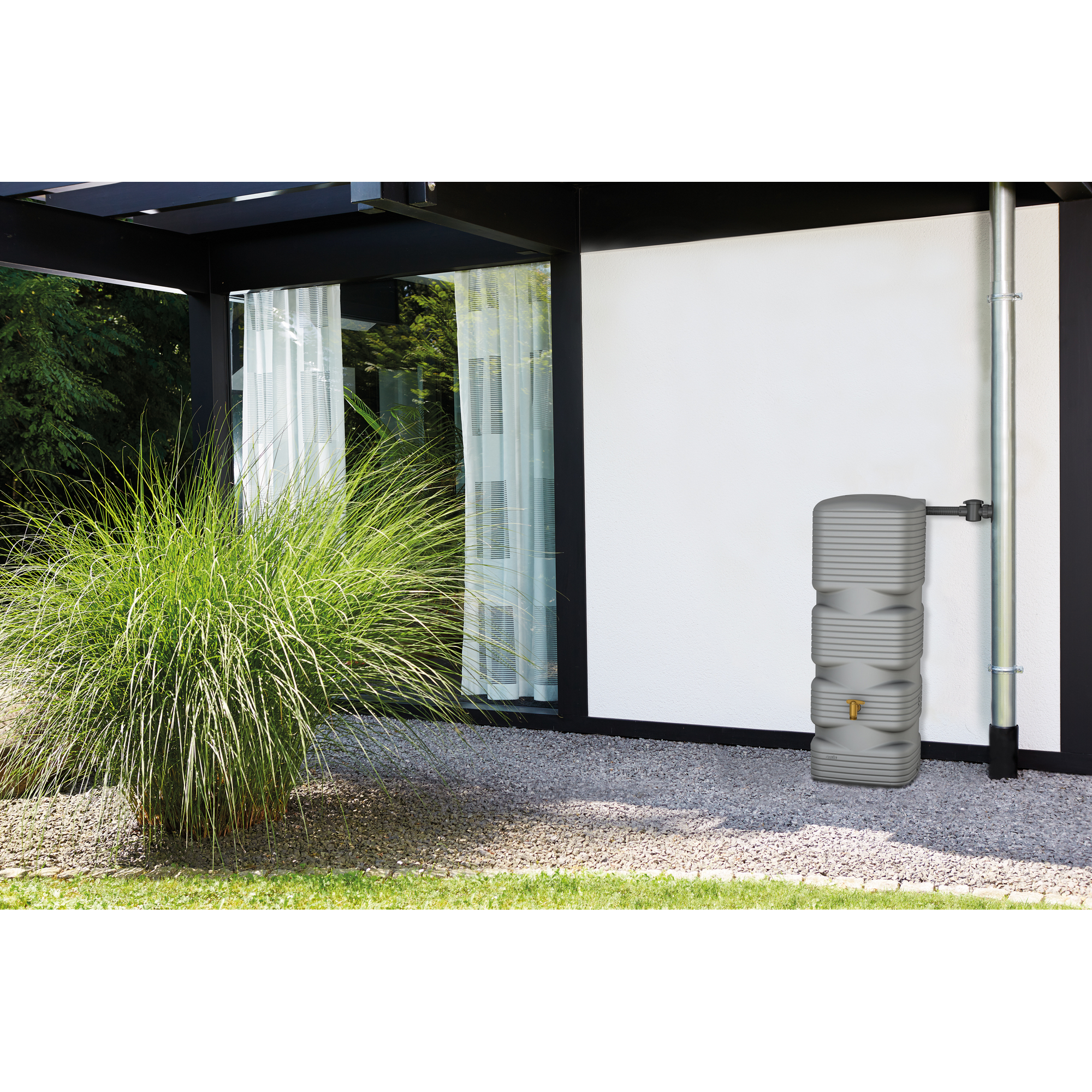 Wandtank 'Quadro' betongrau 170 l