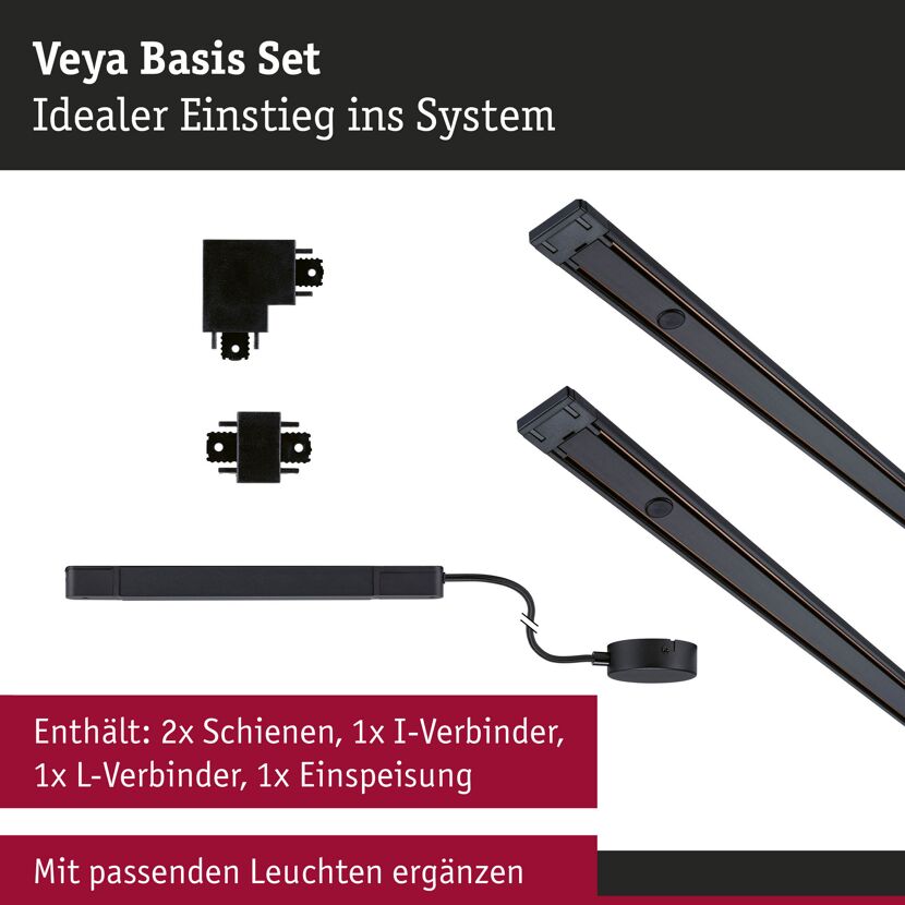 Starter-Set 'Veya' schwarz 5-teilig