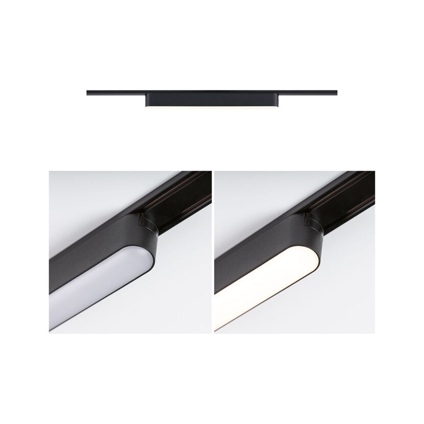 LED-Lightbar 'Veya Jorin' mattschwarz 2700 K 10 W 800 lm