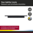 Smart-LED-Lightbar 'Veya Lensia' mattschwarz 2700 K 10 W 550 lm