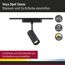 LED-Spotleuchte 'Veya Zenor' mattschwarz 2700 K 7,5 W 680 lm