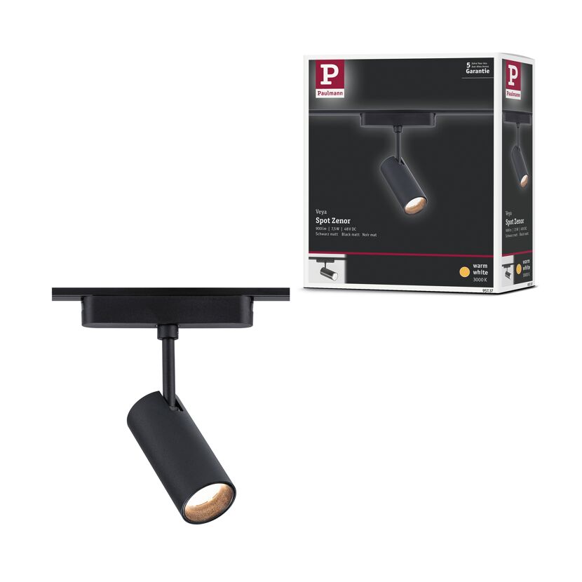 LED-Spotleuchte 'Veya Zenor' mattschwarz 3000 K 7,5 W 850 lm