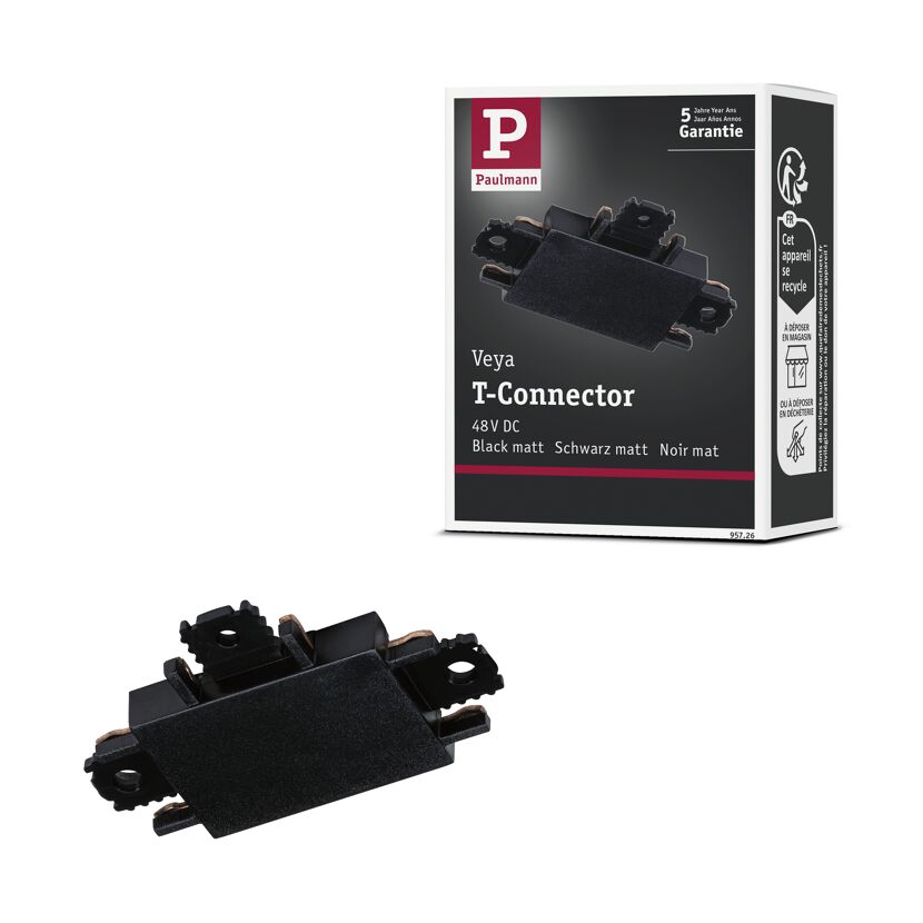 T-Verbinder 'Veya' schwarz