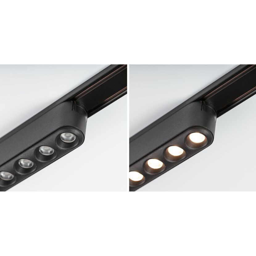 LED-Lightbar 'Veya Lensia' mattschwarz 3000 K 11,5 W 800 lm