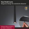 LED-Pendelleuchte 'Veya' 5 W 600 lm warmweiß 60 - 120 cm