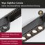 LED-Lightbar 'Veya Lensia' mattschwarz 3000 K 6 W 400 lm