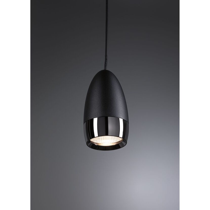 LED-Pendelleuchte 'Veya Lyros' mattschwarz 3000 K 5 W 600 lm
