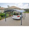 Einzelcarport 'Arcadia' anthrazit 359 x 649 cm Polycarbonat grau