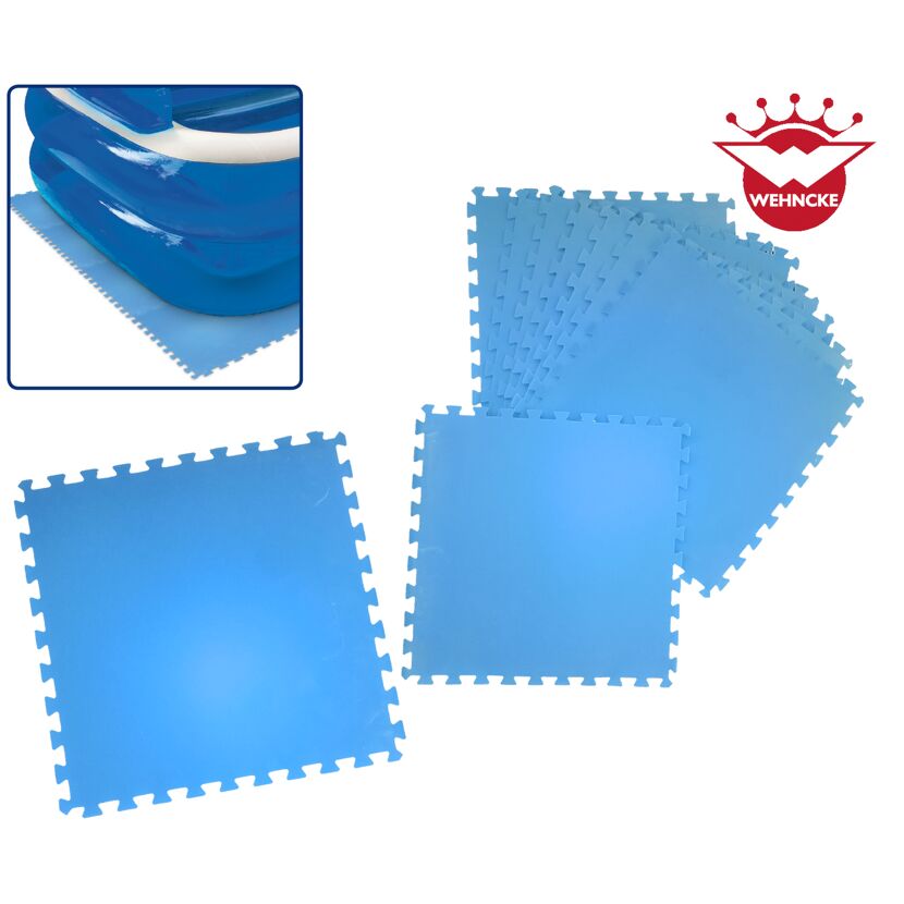 Bodenschutzmatte für Pools 9-teilig Größe je 50 x 0,4 x 50 cm