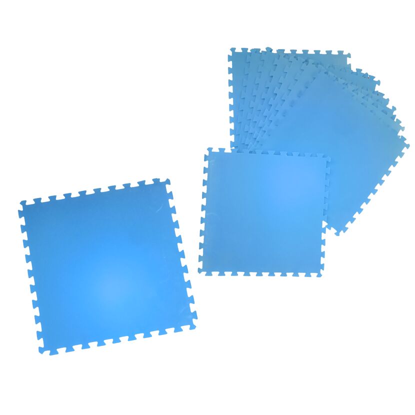 Bodenschutzmatte für Pools 9-teilig Größe je 50 x 0,4 x 50 cm