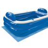Bodenschutzmatte für Pools 9-teilig Größe je 50 x 0,4 x 50 cm