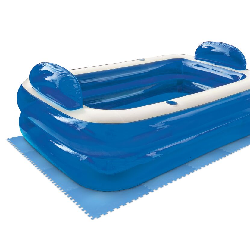 Bodenschutzmatte für Pools 9-teilig Größe je 50 x 0,4 x 50 cm