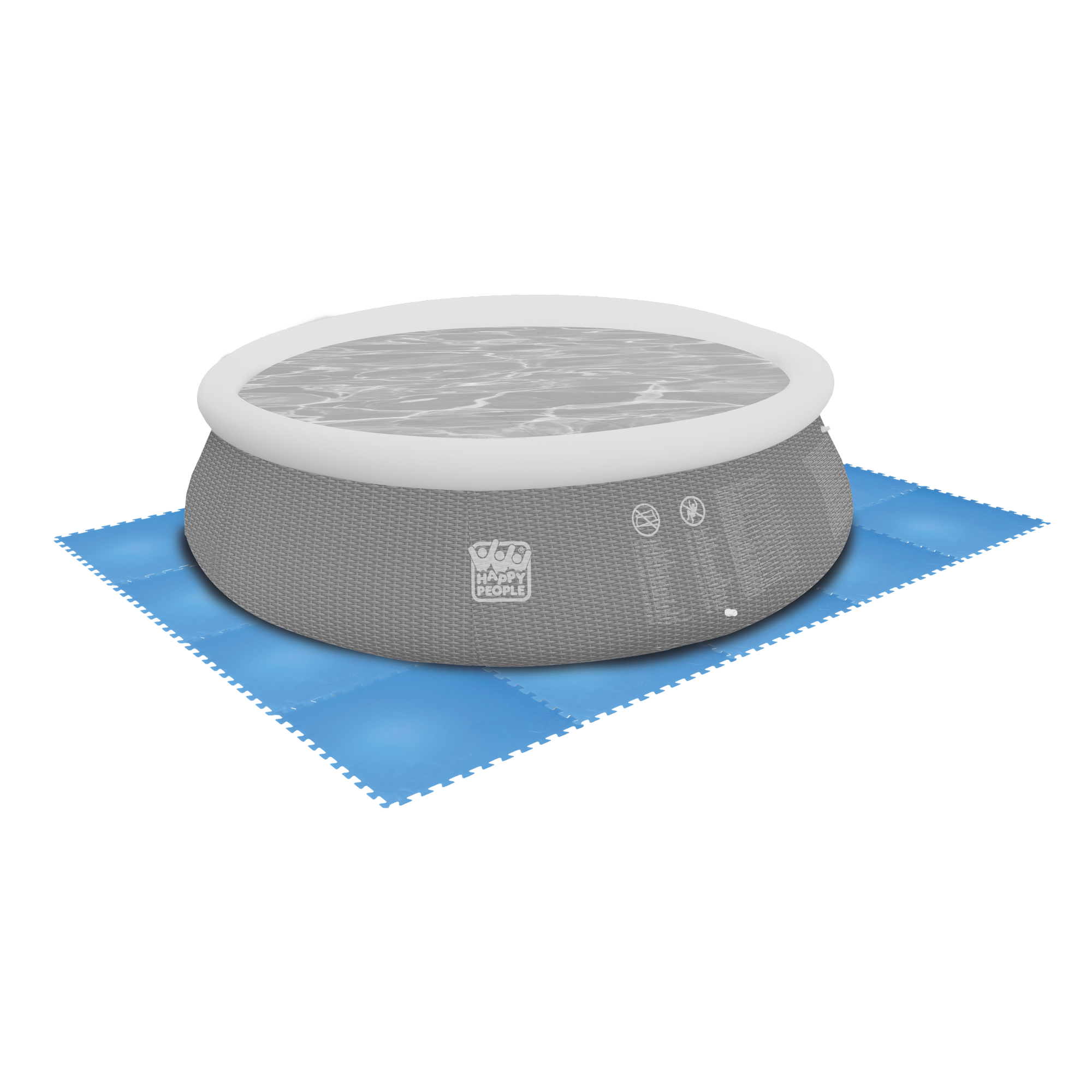 Bodenschutzmatte für Pools 9-teilig Größe je 50 x 0,4 x 50 cm