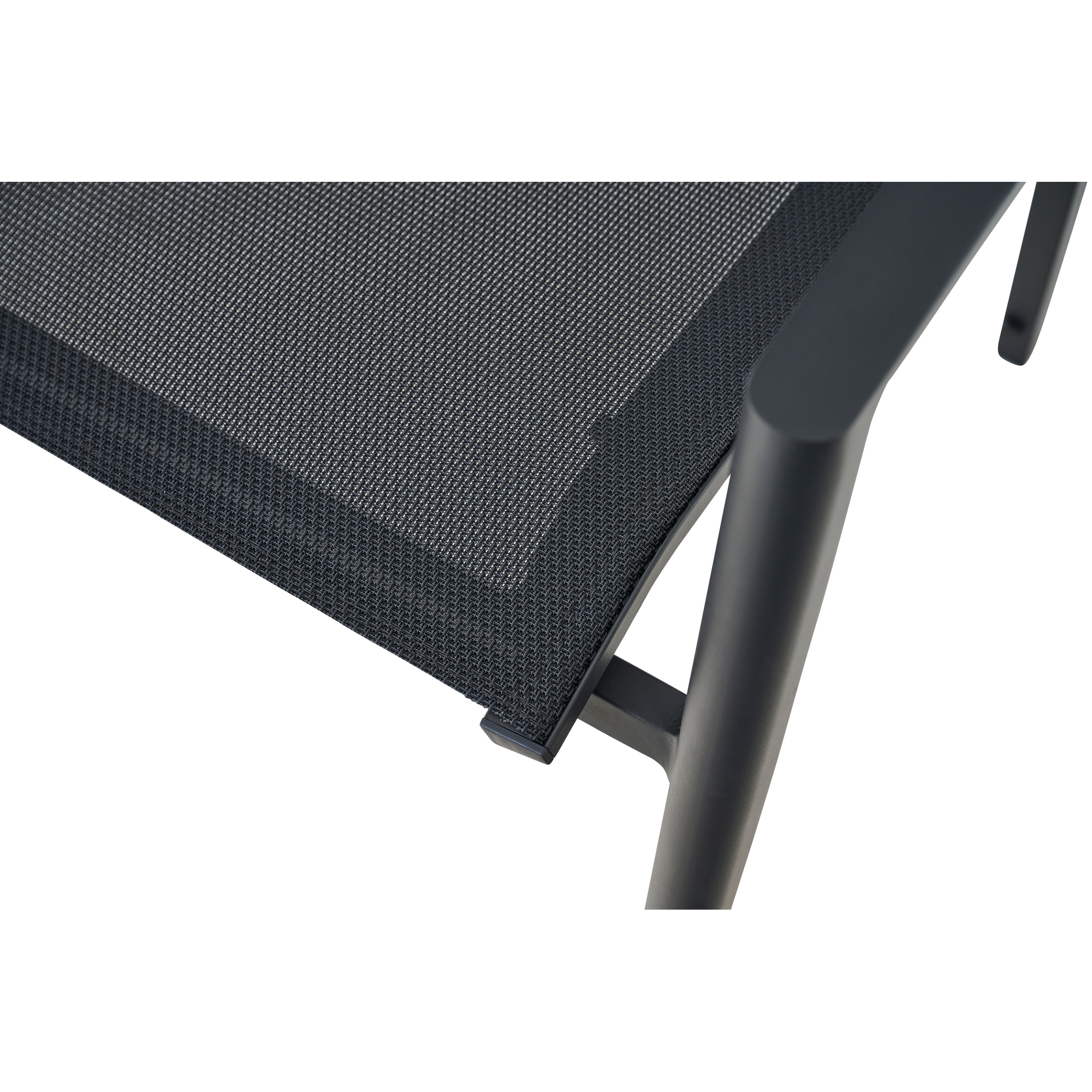 Stapelsessel 'Bologna' anthrazit, Ranotex® grau 57 x 65 x 65 cm