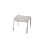 Gartenhocker 'Bologna' Aluminium hellgrau 54 x 52,5 x 52,5 cm