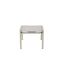 Gartenhocker 'Bologna' Aluminium hellgrau 54 x 52,5 x 52,5 cm