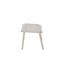 Gartenhocker 'Bologna' Aluminium hellgrau 54 x 52,5 x 52,5 cm