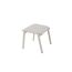 Gartenhocker 'Bologna' Aluminium hellgrau 54 x 52,5 x 52,5 cm