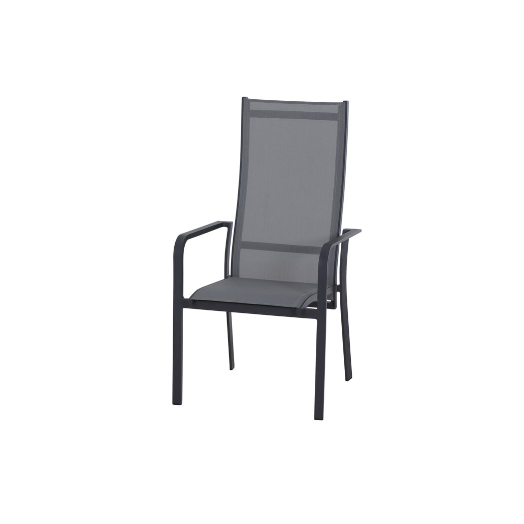 Gartenstuhl 'Carlton' anthrazit 60 x 63 x 63 cm
