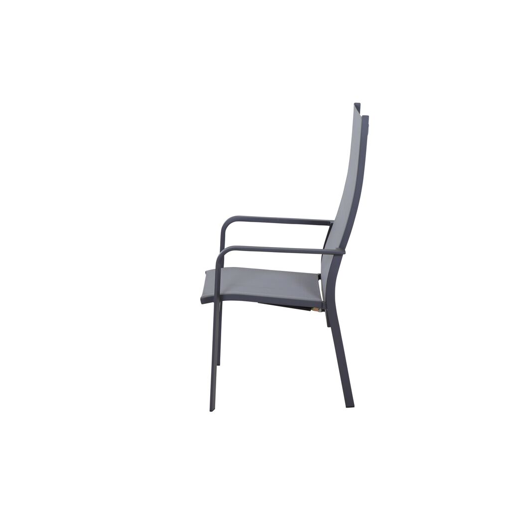 Gartenstuhl 'Carlton' anthrazit 60 x 63 x 63 cm
