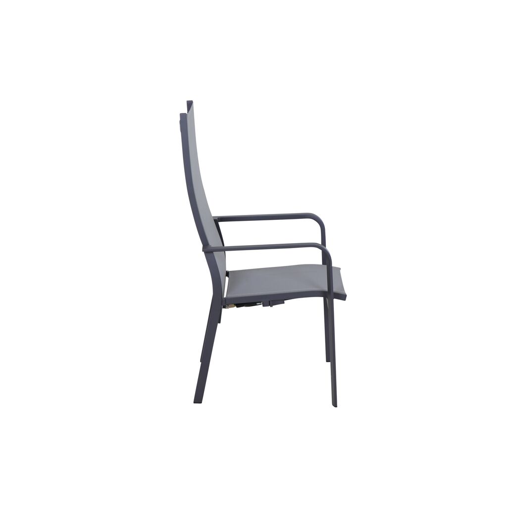 Gartenstuhl 'Carlton' anthrazit 60 x 63 x 63 cm