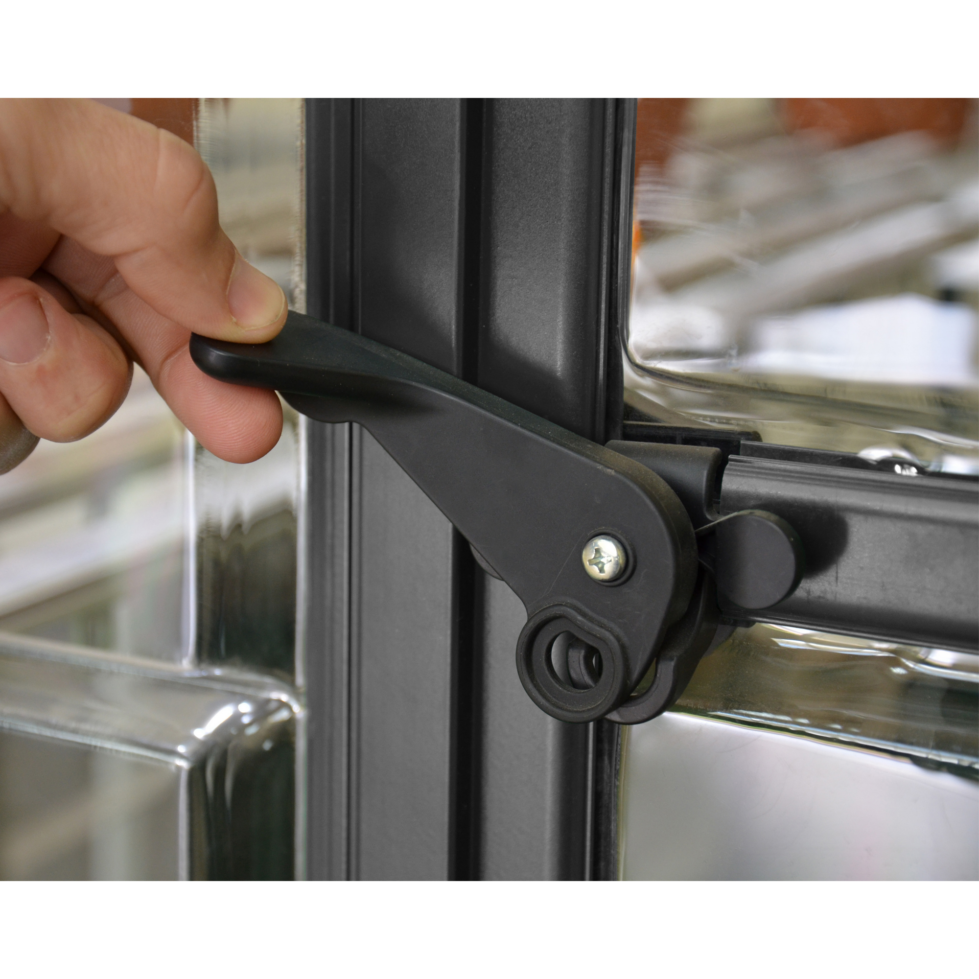 Gewächshaus 'Balance' 244 x 367 cm mit 4 mm Hohlkammerplatten grau