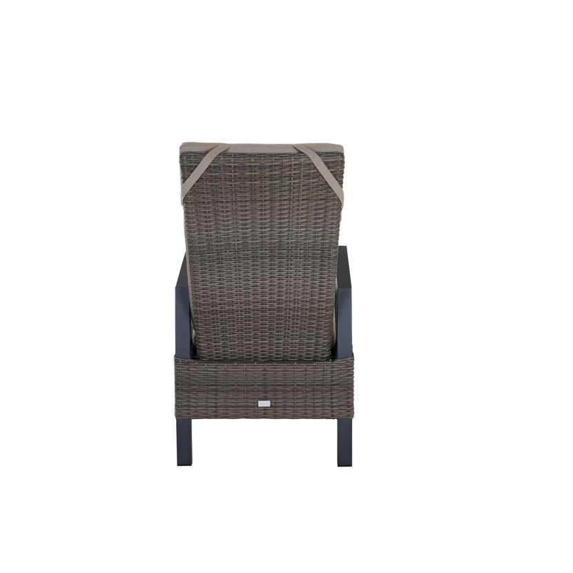 Gartensessel 'Taranto' Aluminium taupe 61 x 74 x 74 cm